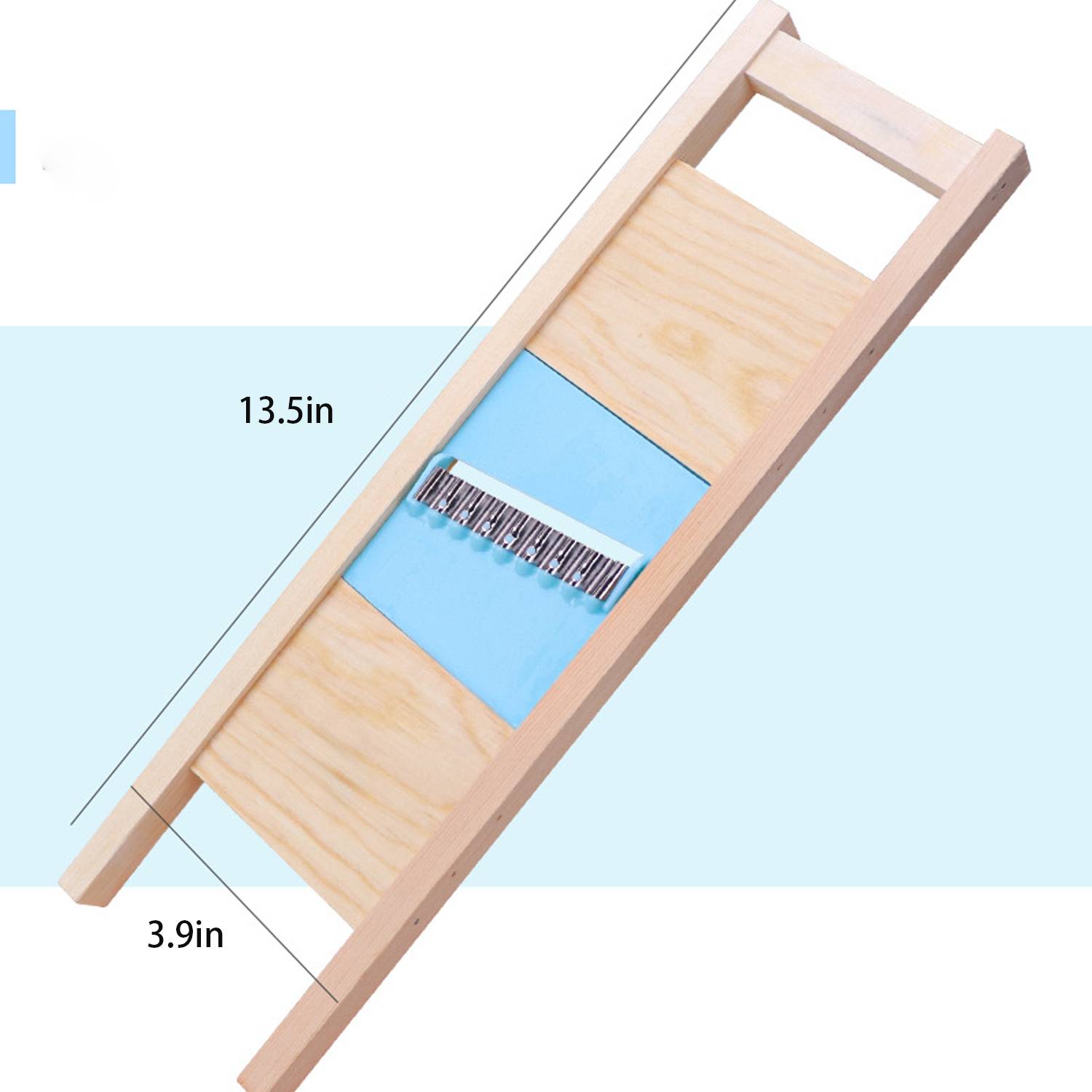 Handheld Kitchen Solid Wood Potato Grid Slicer 3