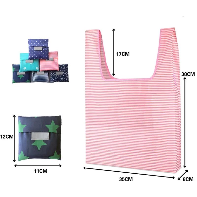 Reusable Foldable Shopping Bag - FULL COLOR 9