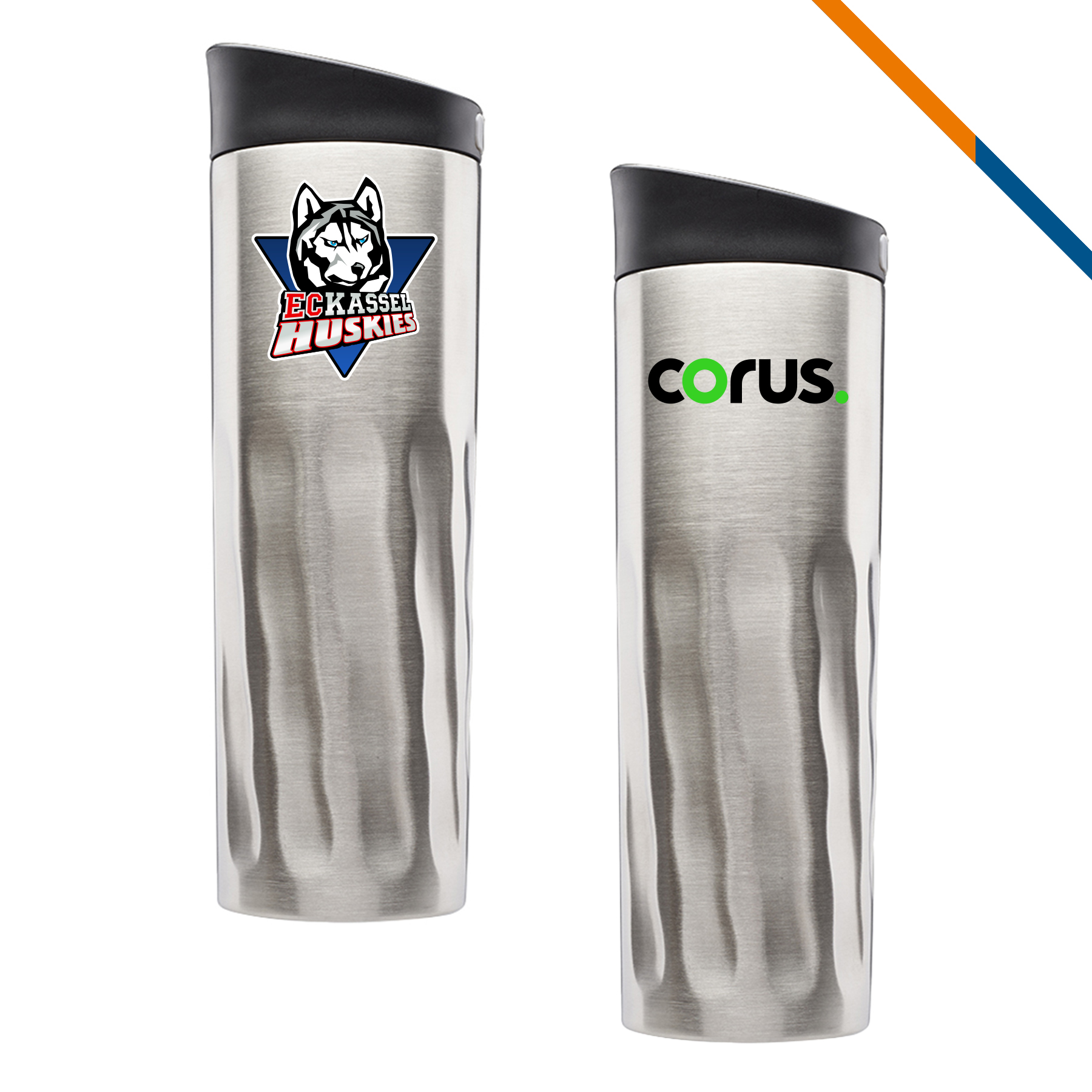 Topot Rippled Stainless Steel Travel Mug - 20 OZ. 1