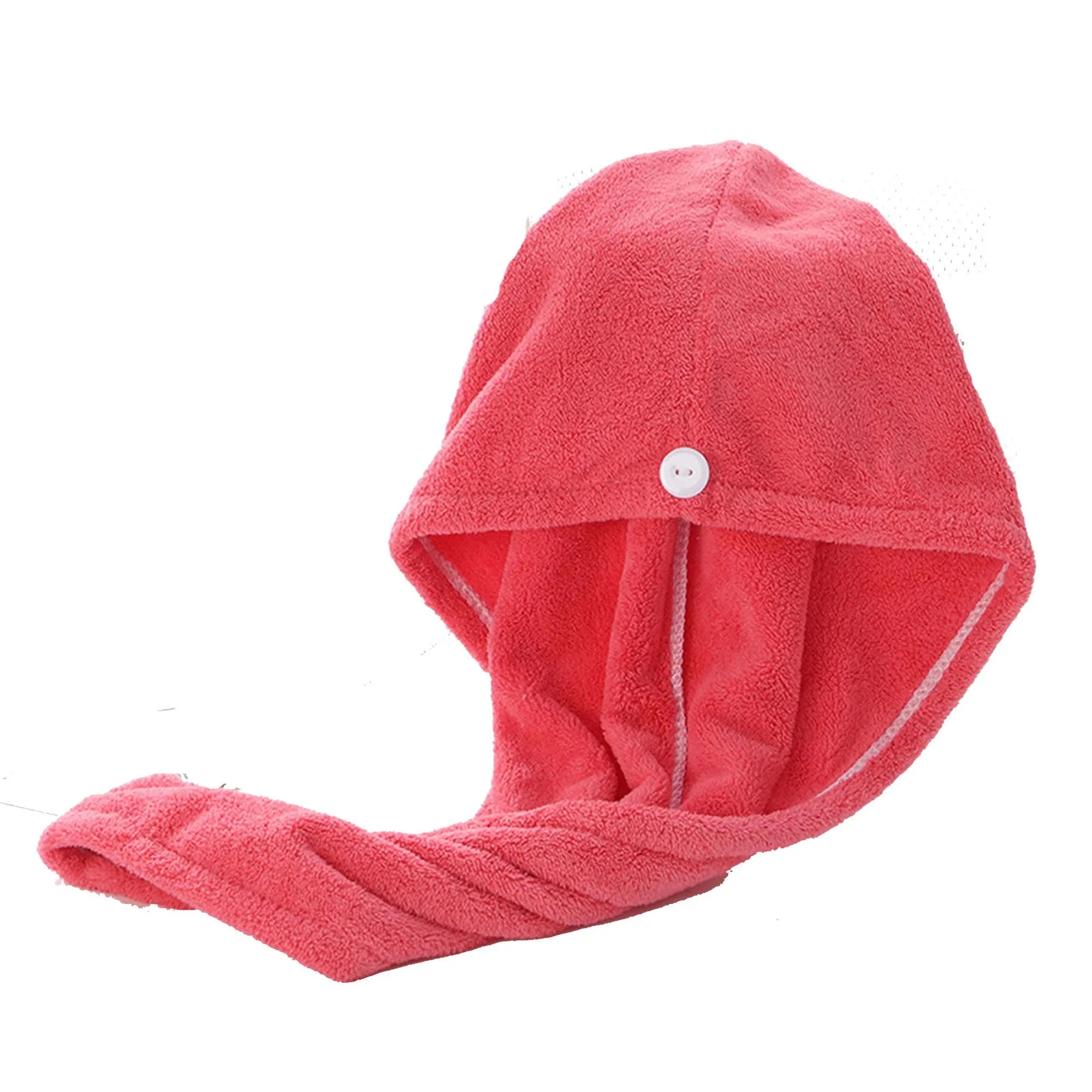 Coral Velvet Hair Fast Dry Towel Cap 5