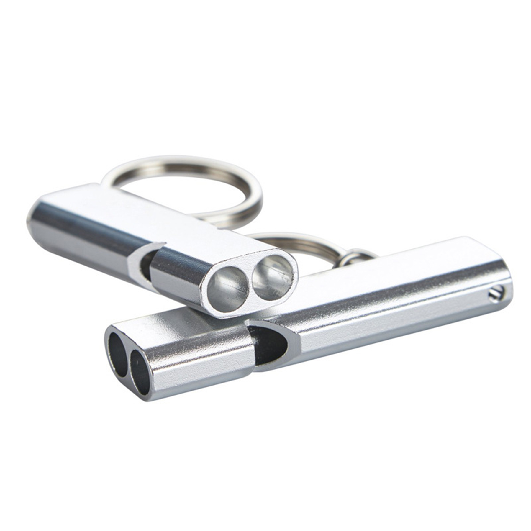 Survival Metal Whistle Key Ring Keychains 4
