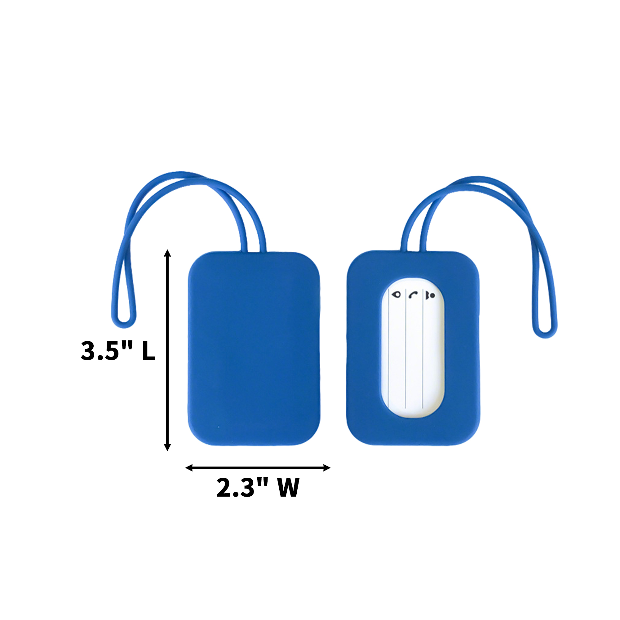 Silicone Luggage Tag With ID Slot 3