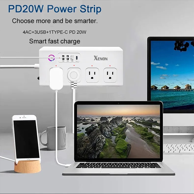 PD 20W Smart Wi-Fi Power Strip 3