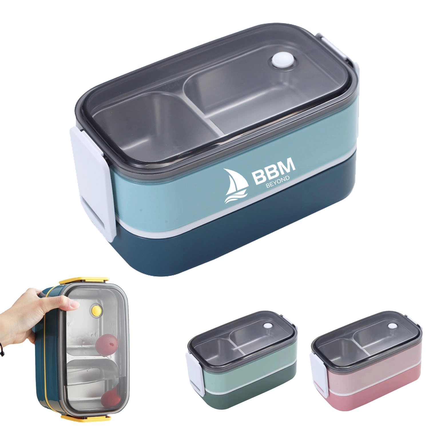 Stainless Steel Double-Layer Insulated Lunch Box 3