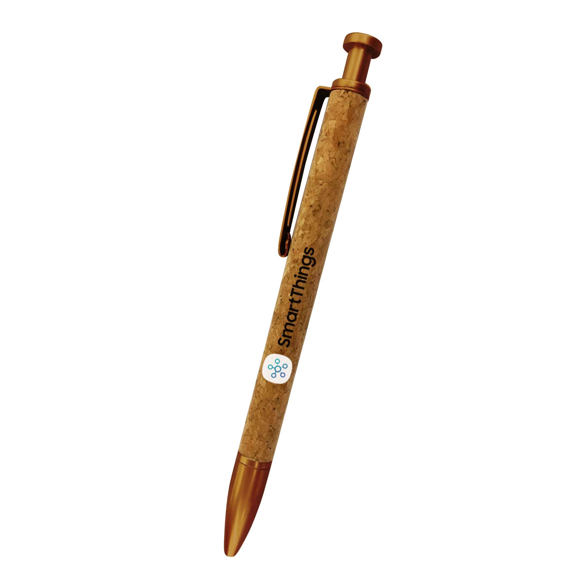 Geneva Geoffrey Golden Leatherette Cork Pen 2