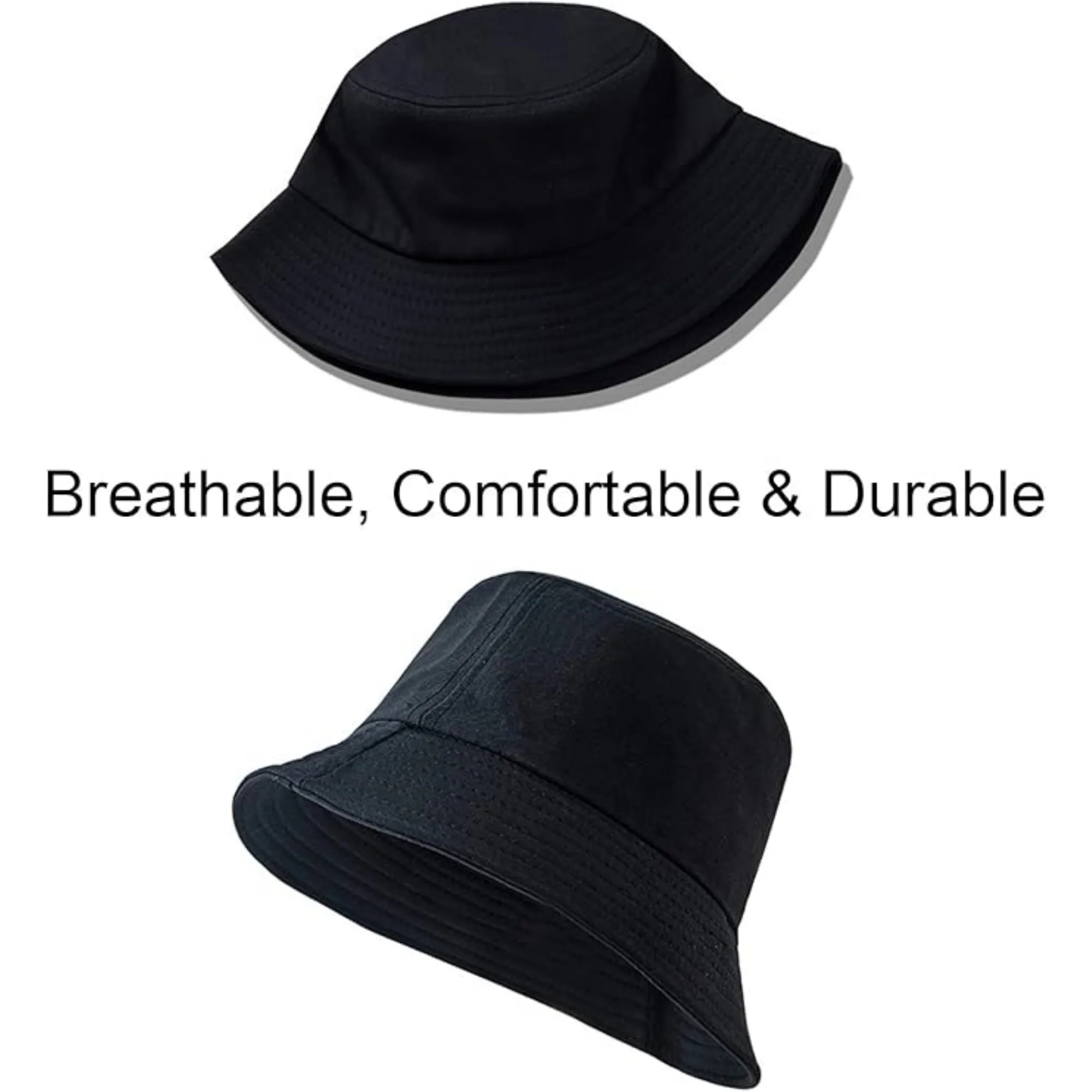 Cotton Solid Fisherman Hat Bucket Cap 2