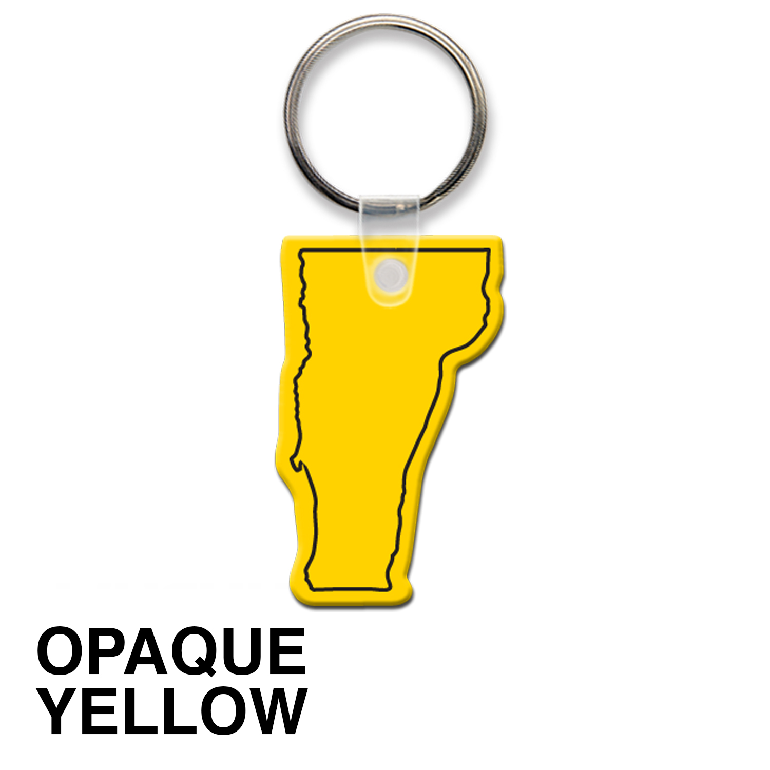 Vermont State Shape Key Tag (Spot Color) 14