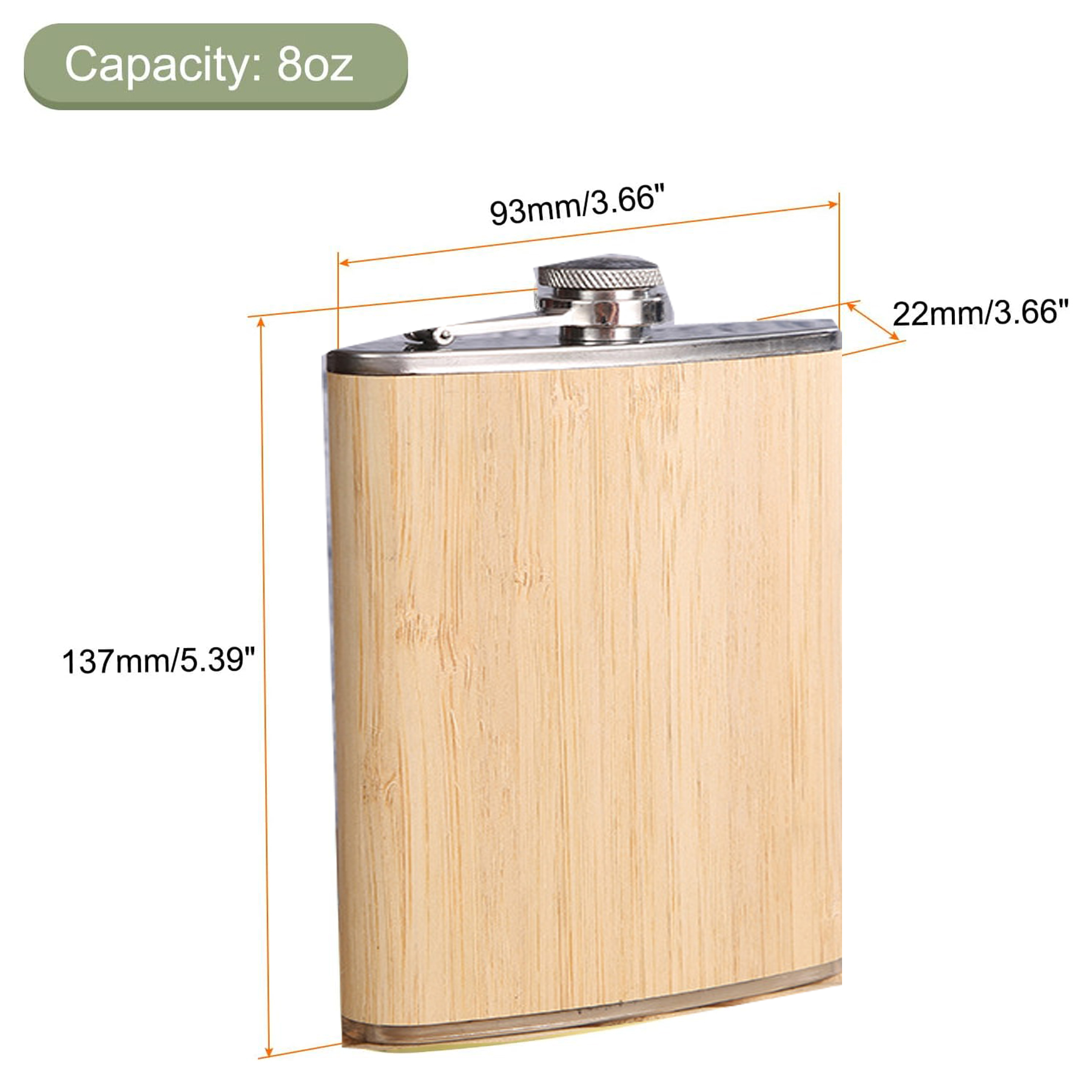 8 oz Flask Gift Set with Presentation Box - 6 Piece Set 3