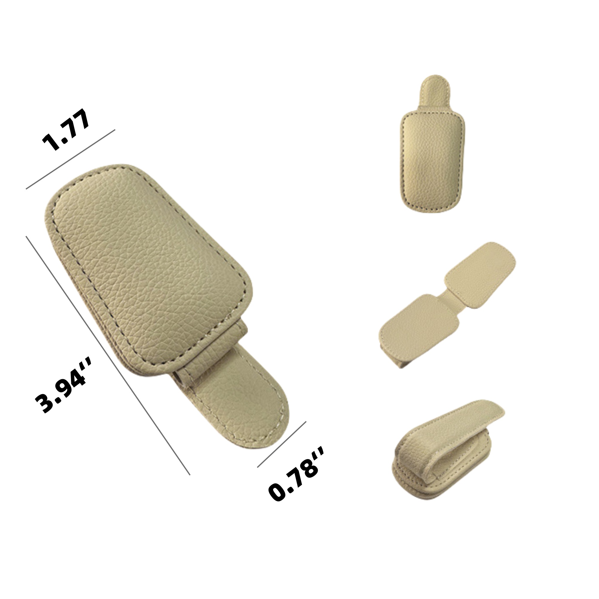 Magnetic Leather Sunglasses Holder 1