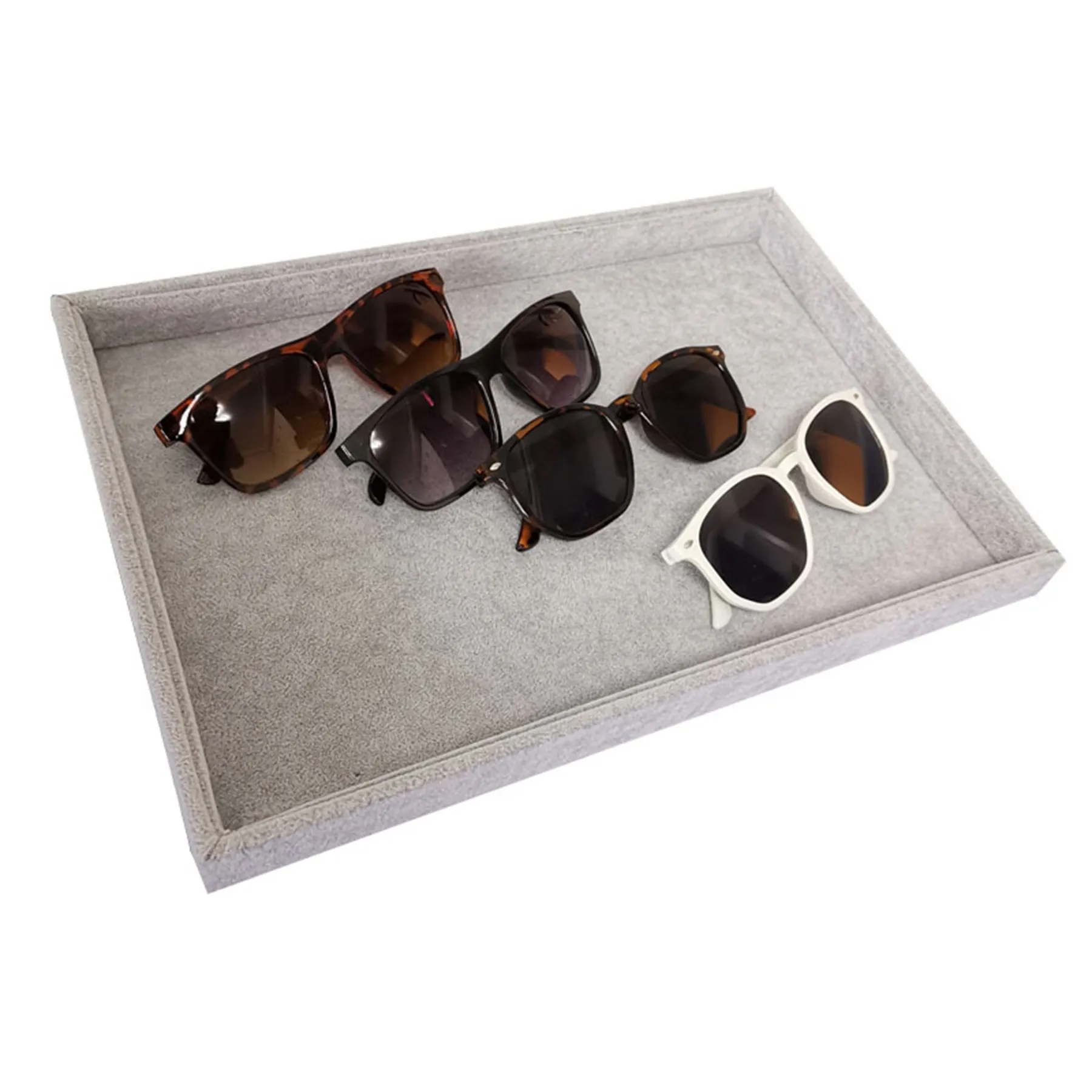 Fleece Large Capacity Glasses Storage Box 2