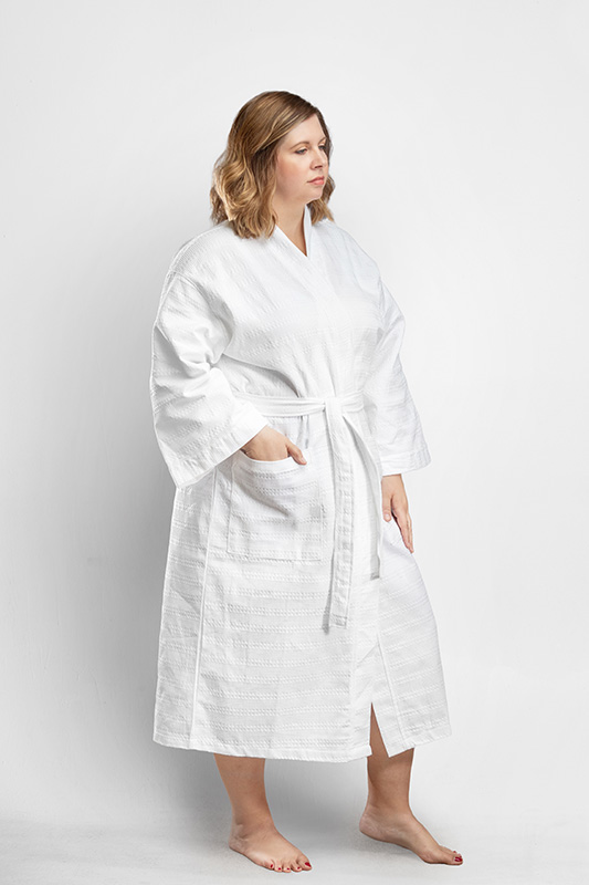 Waffle Weave Bath Robe 4