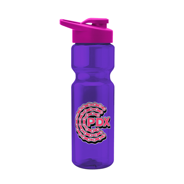 Blazer 28oz Transparent Bike Bottle w/Drink-thru Lid 899