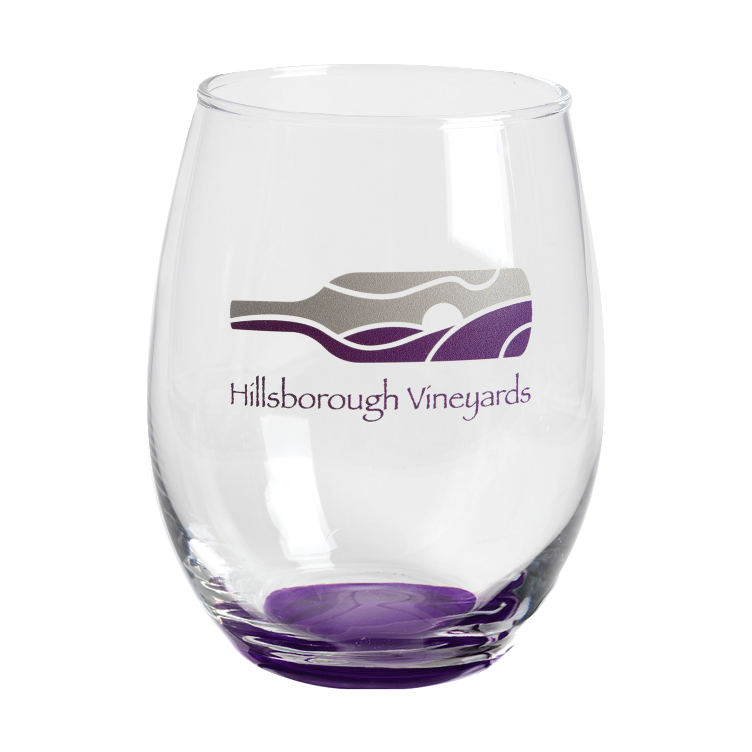 15 oz. Imported Stemless Wine Glass (2 Color Imprint) 2