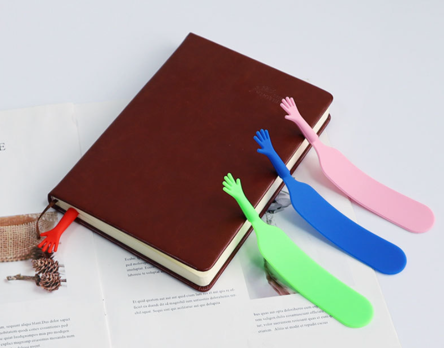 Elastic Silicone Palm Design Promotional Gift Bookmark 4