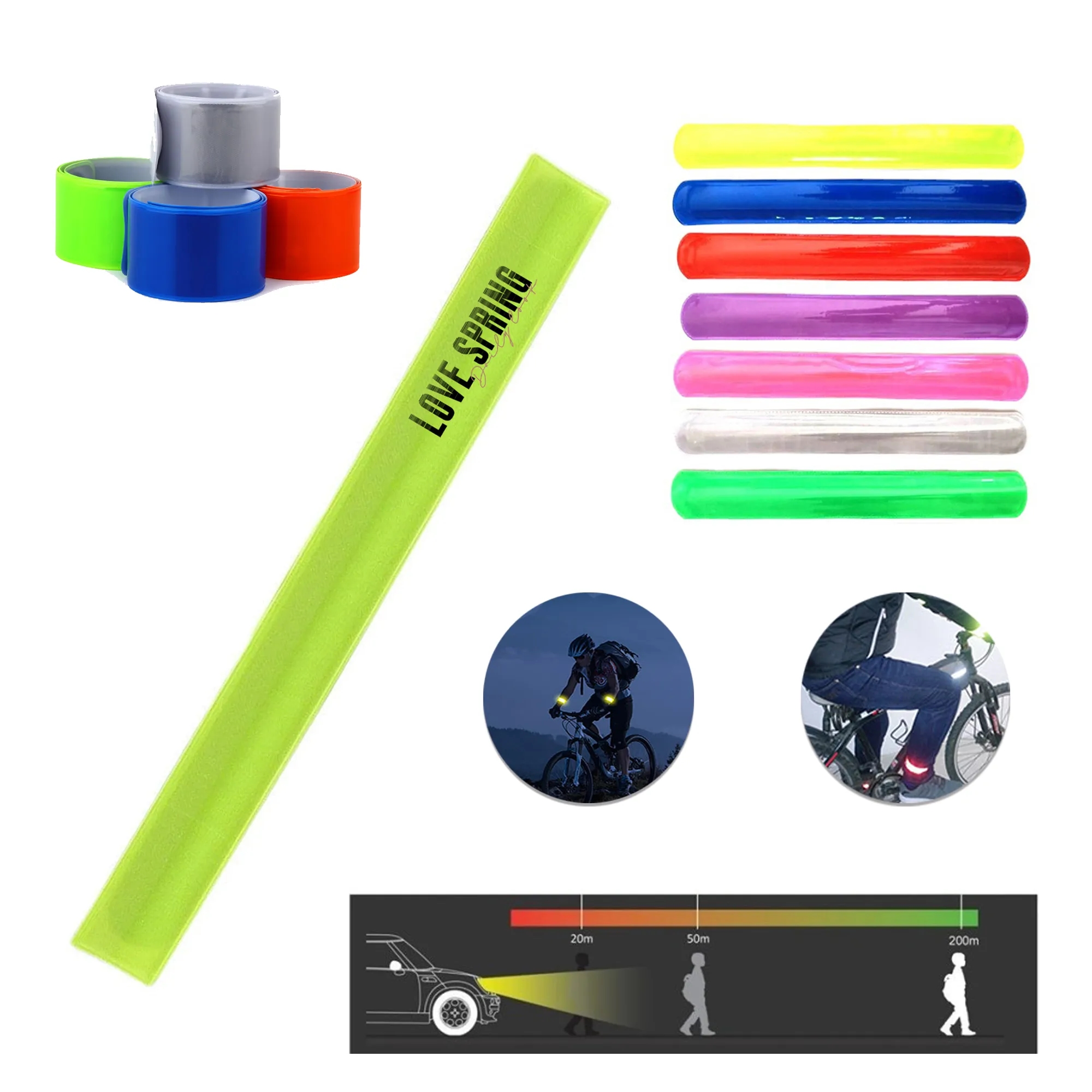 Reflective Slap Bands