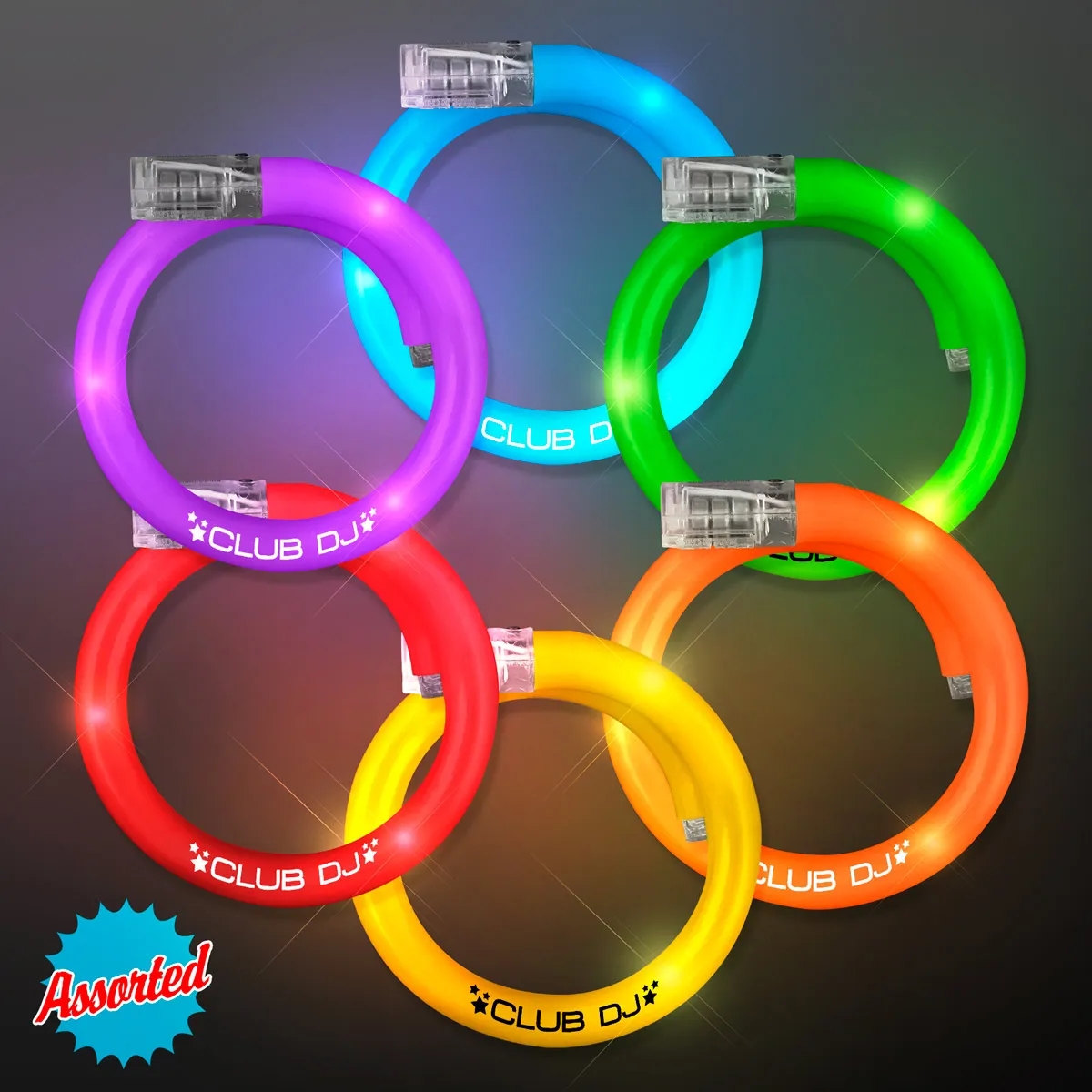 LED Flash Tube Bracelets - Assorted Colors 2