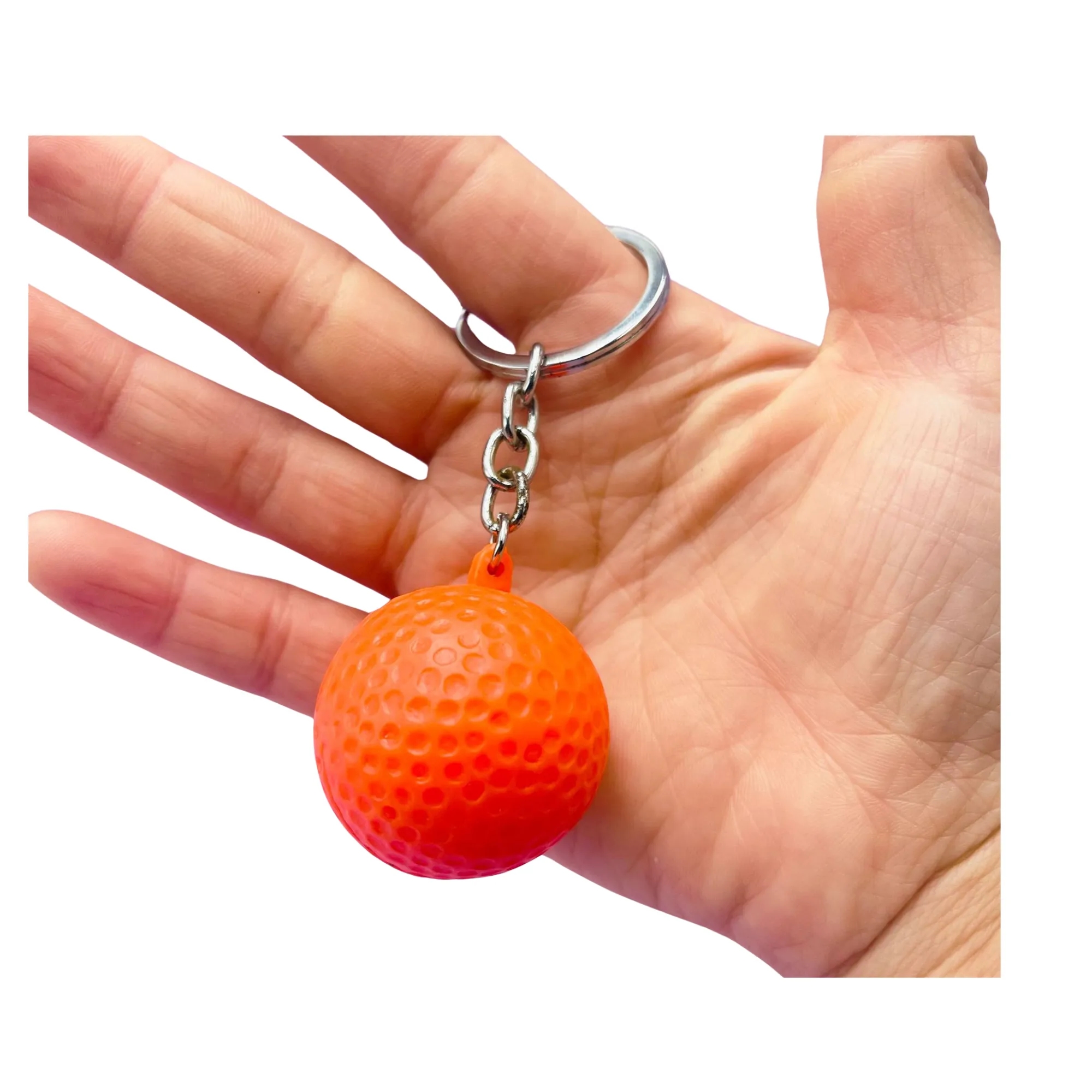 Oversized Color Golf Ball Keychain 5