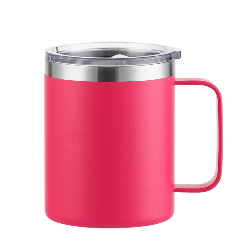 12 oz Stainless Steel Tumbler W/ Lid & Handle 14