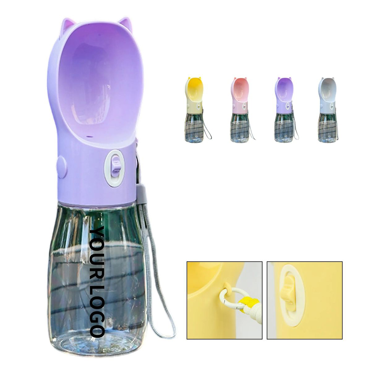 Outdoor Dog Water Bottle with Built In Bowl 4