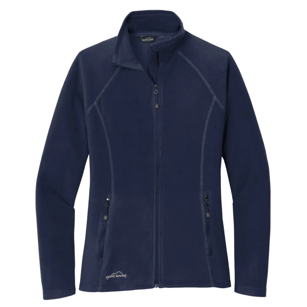 Eddie Bauer(R) Women's Full-Zip Microfleece Jacket, custom jacket with logo imprint 6