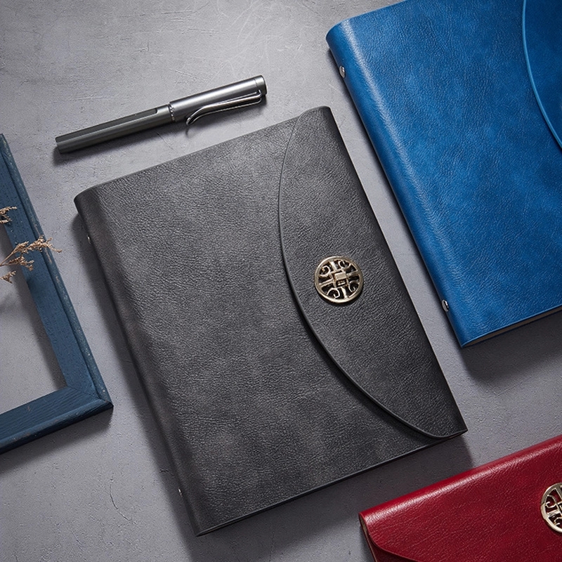 PU Leather A5 Business Travel Journal Binder Notebook 11