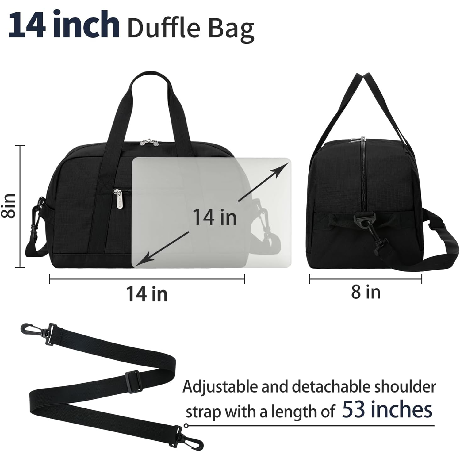 Small Polyester Duffel Style Bag 6