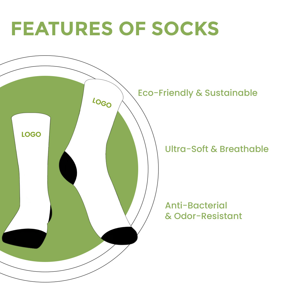 Custom Athletic Running Socks, Mid-Calf, custom athletic wear with logo imprint 8