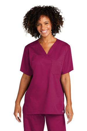 Wink Unisex WorkFlex Chest Pocket V-Neck Top WW3160 4