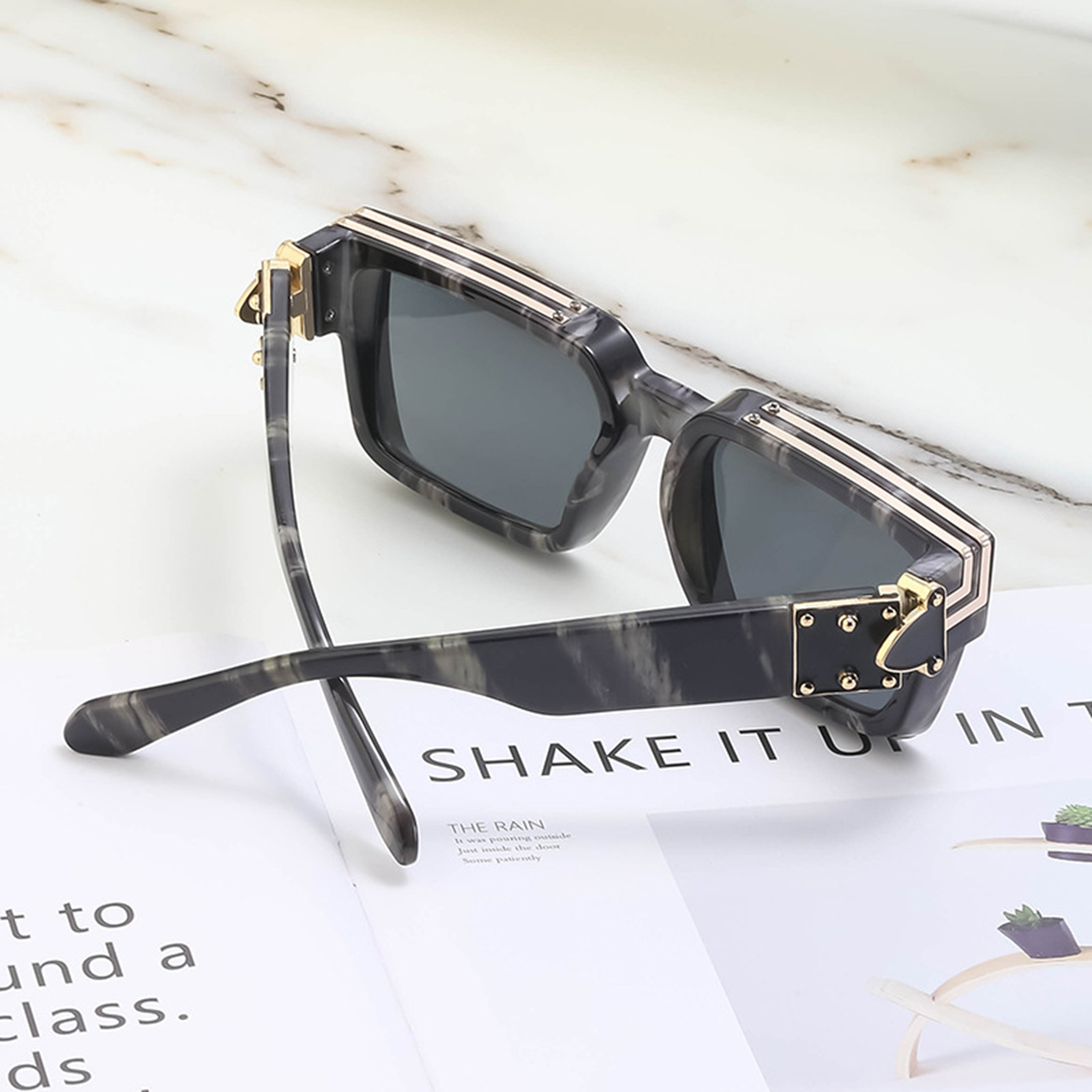 Square UV400 Protection Sunglasses 4