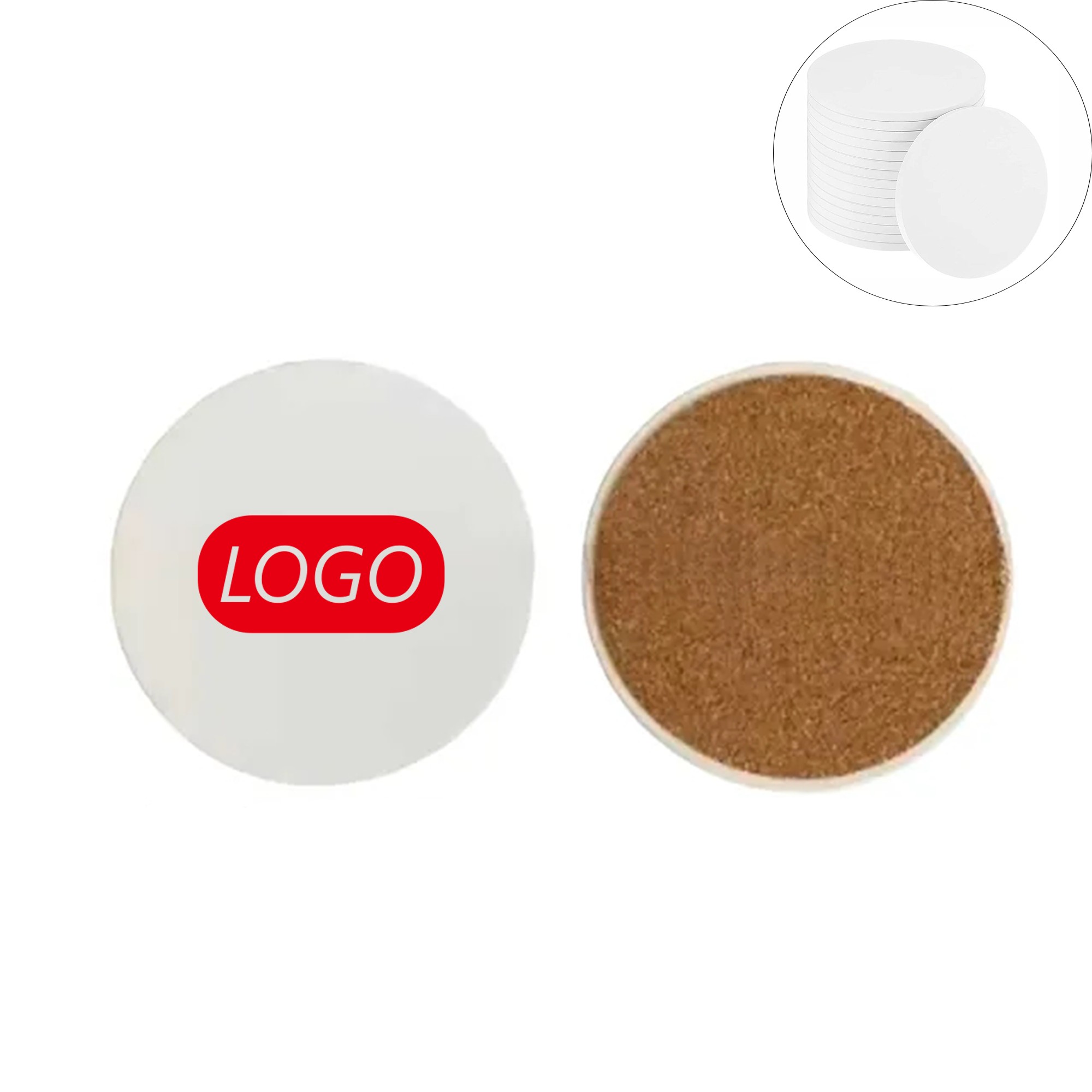 Round Drink Ceramic Coaster 2