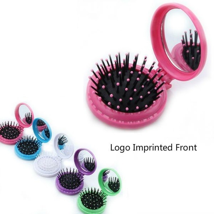 Folding Massage Star Comb with Mirror 2