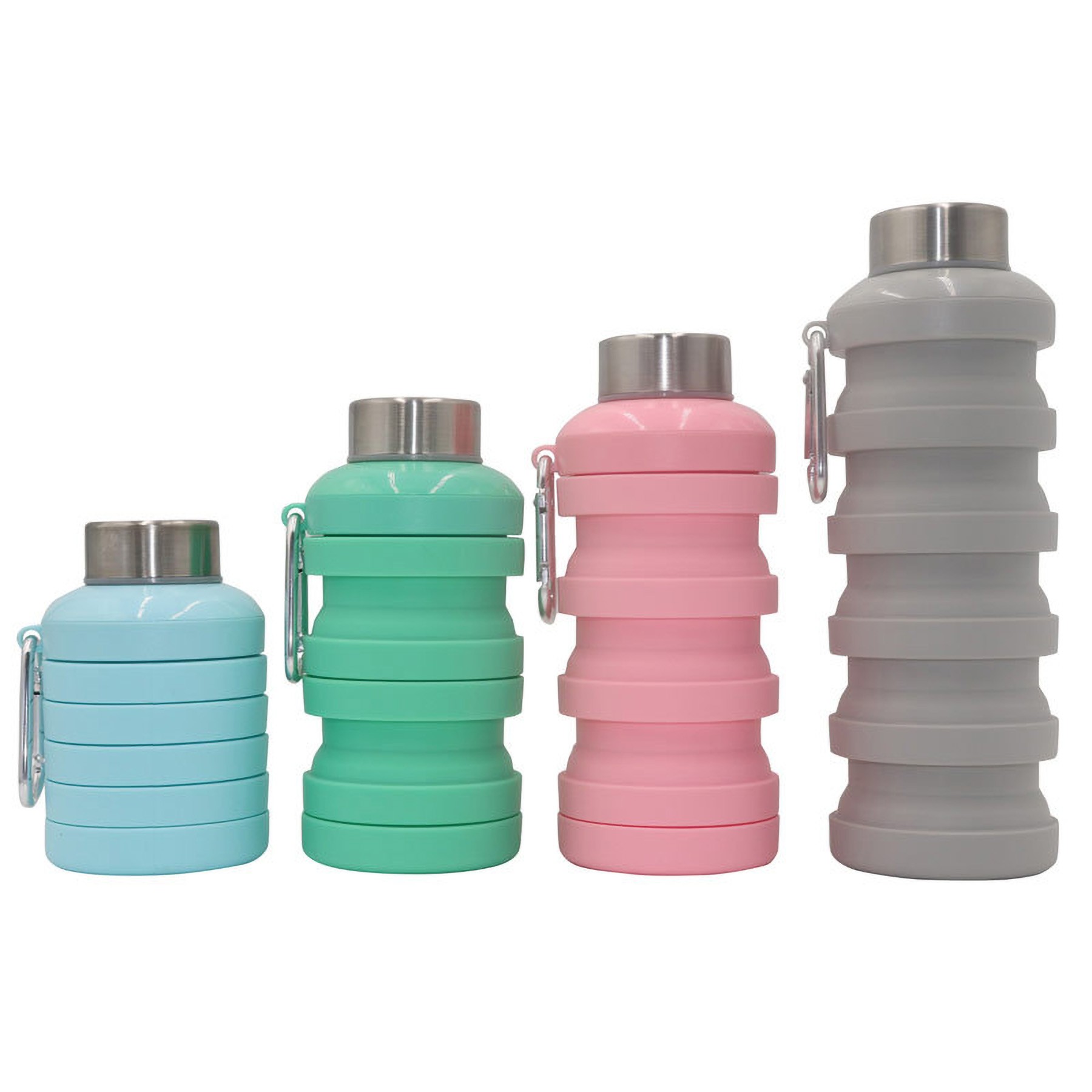 Reusable BPA Free Silicone Collapsible Water Bottle 3