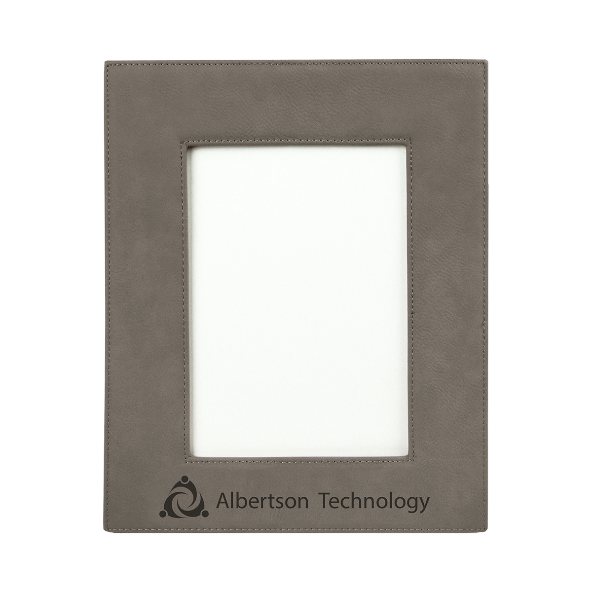 5" x 7" Gray Leatherette Photo Frame