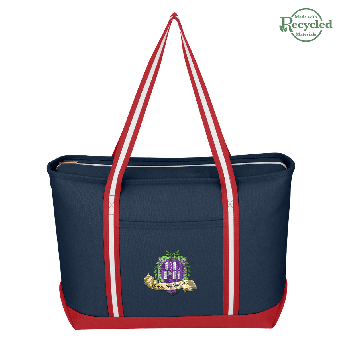 Large Cotton Canvas Admiral Tote Bag, custom tote bag with logo imprint 18