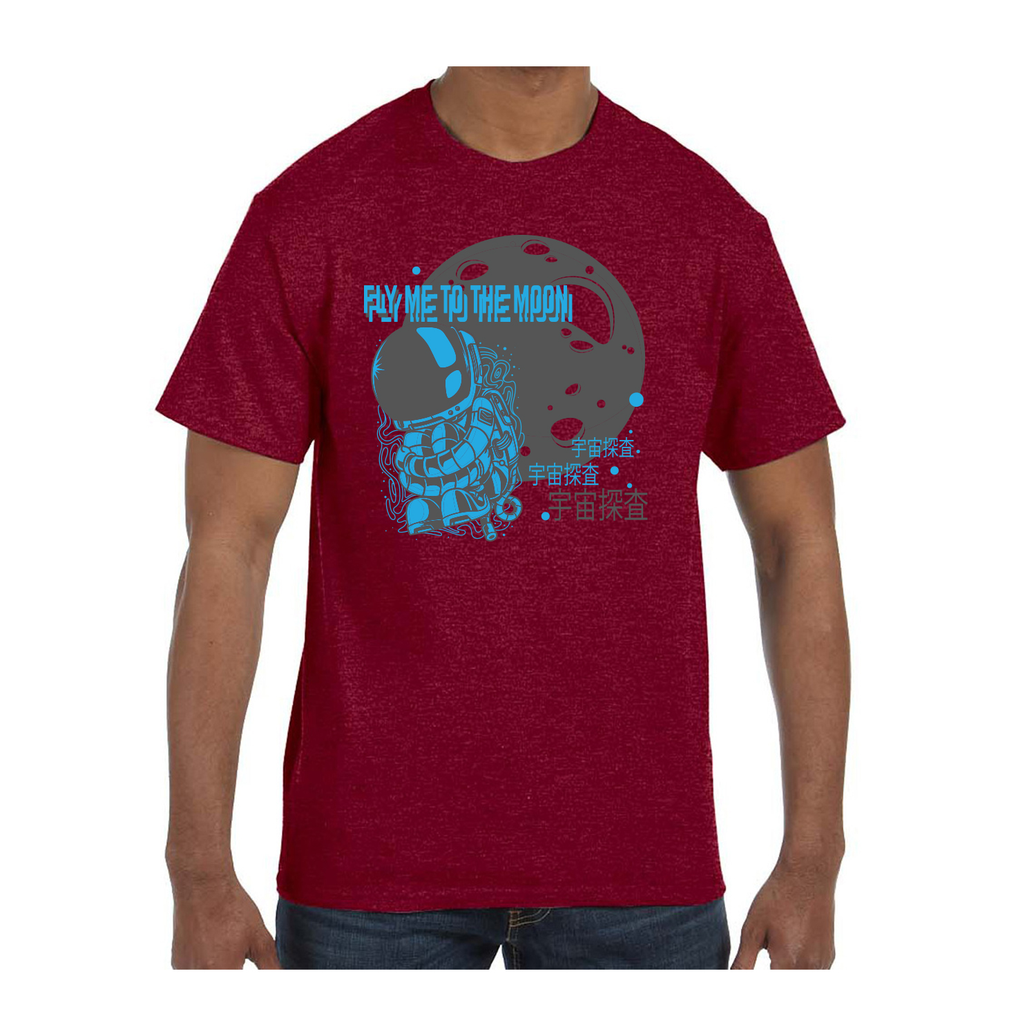 Gildan™ 5.3 oz Cotton Pre-Shrunk T-Shirt (2 Color Imprint) 3