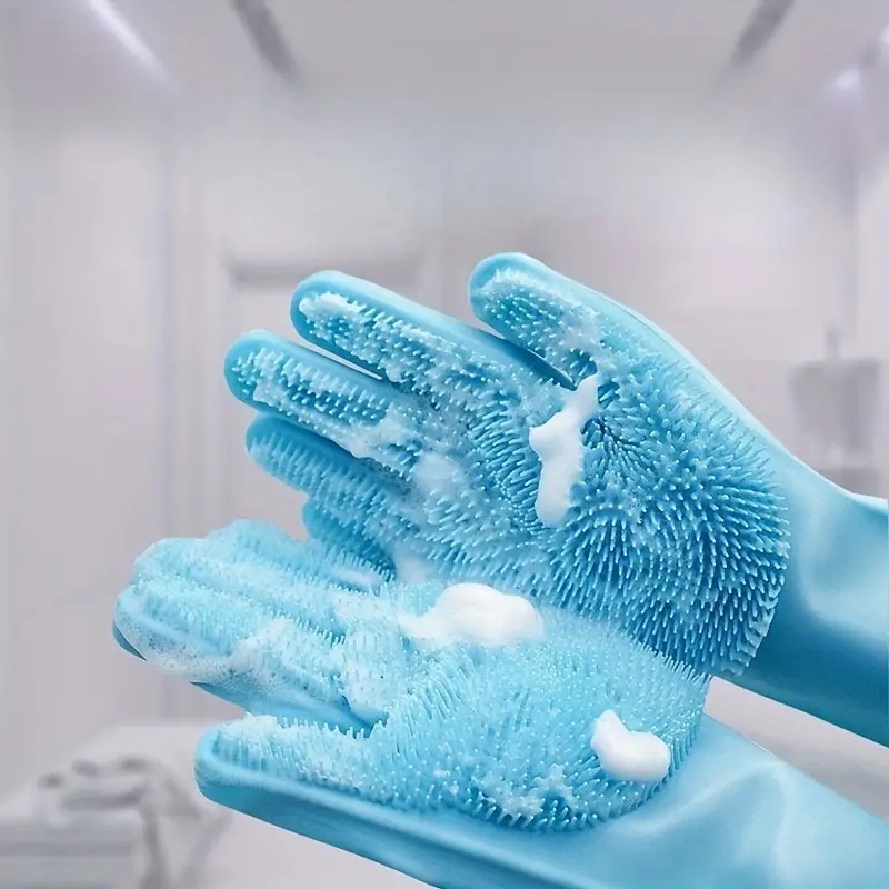 Silicone Dishwashing Scrubber Glove for Washing Dishes 4