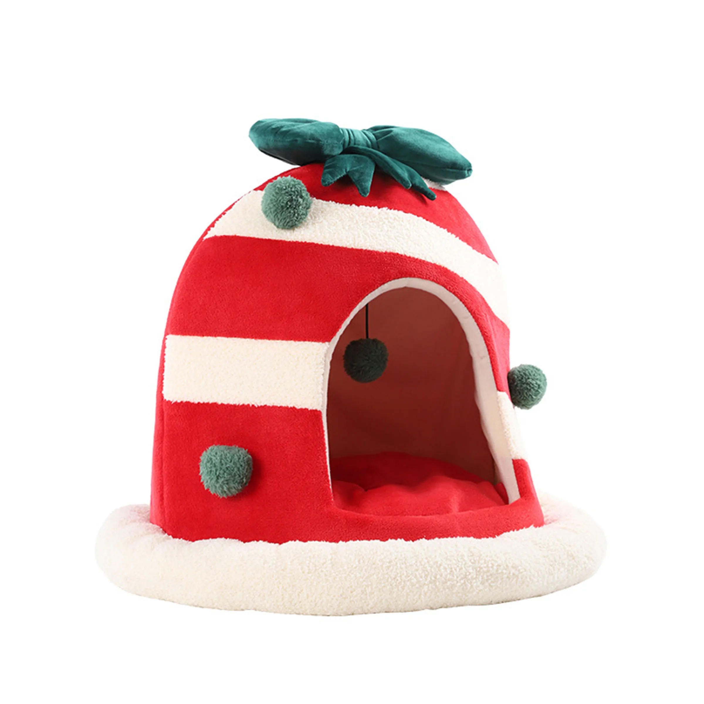 Fleece Christmas Removable Pet Cat Litter 6
