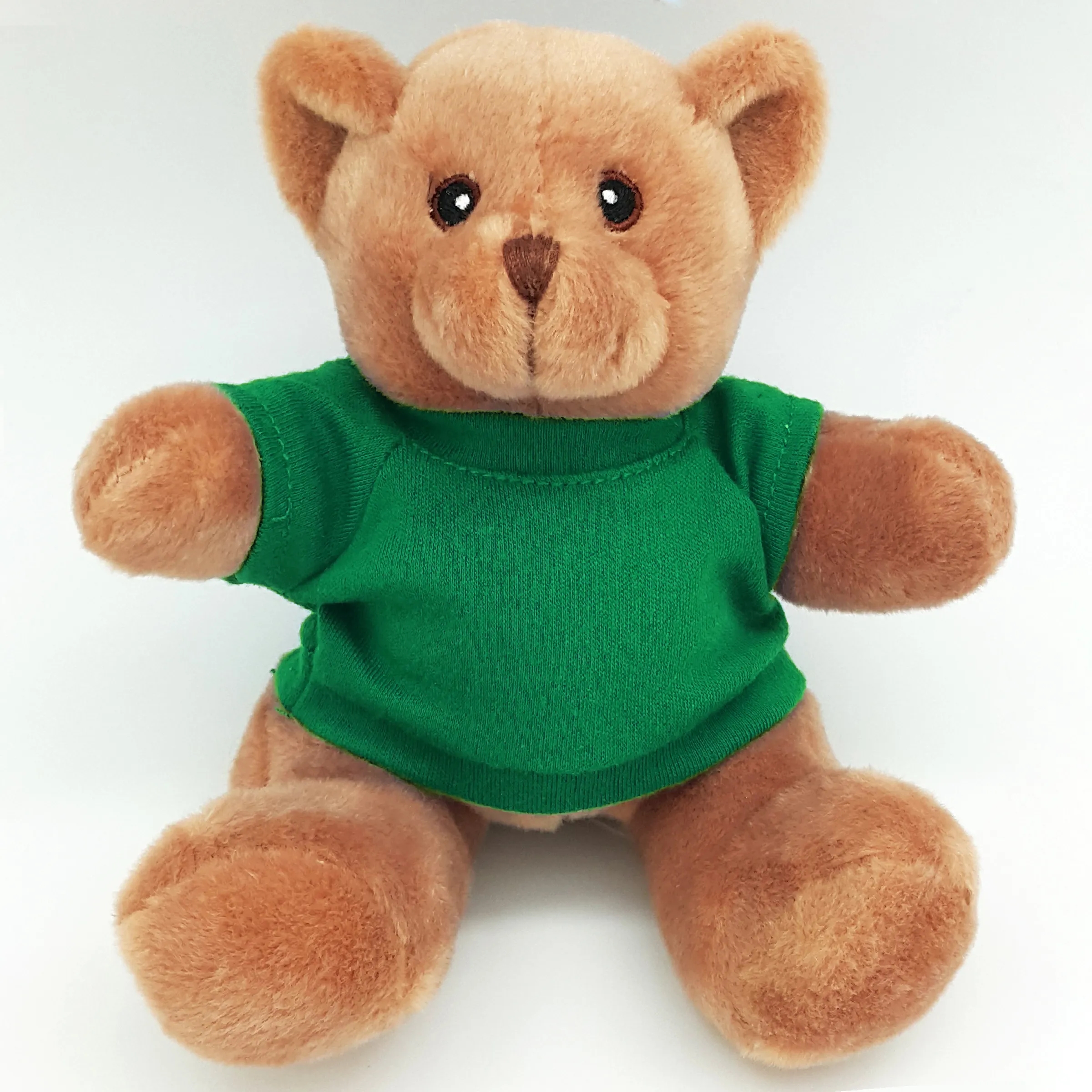 6" Beanie Brown Bear with Embroidered Eyes 17