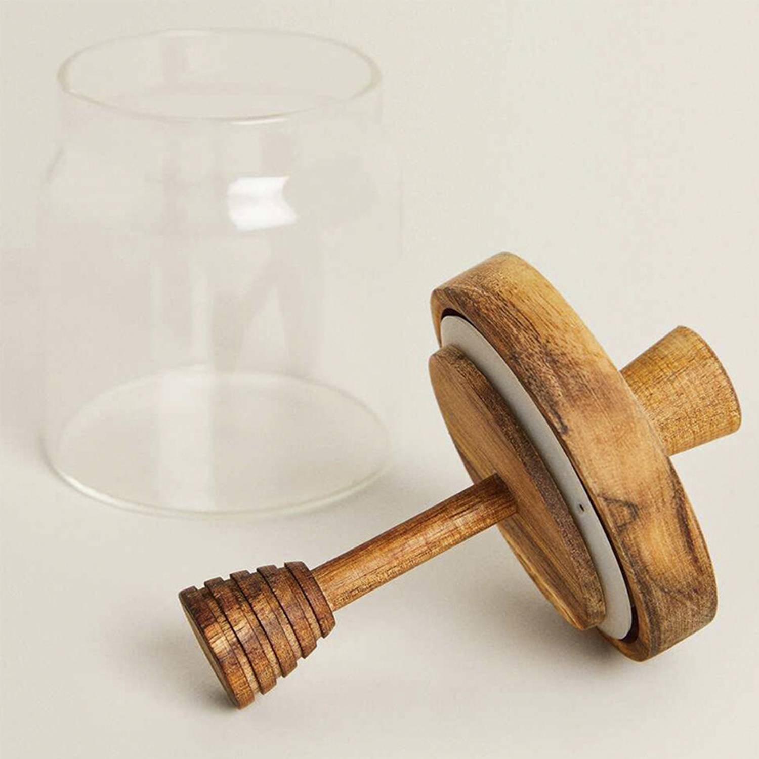Sealed Storage Jar with Honey Stick 4