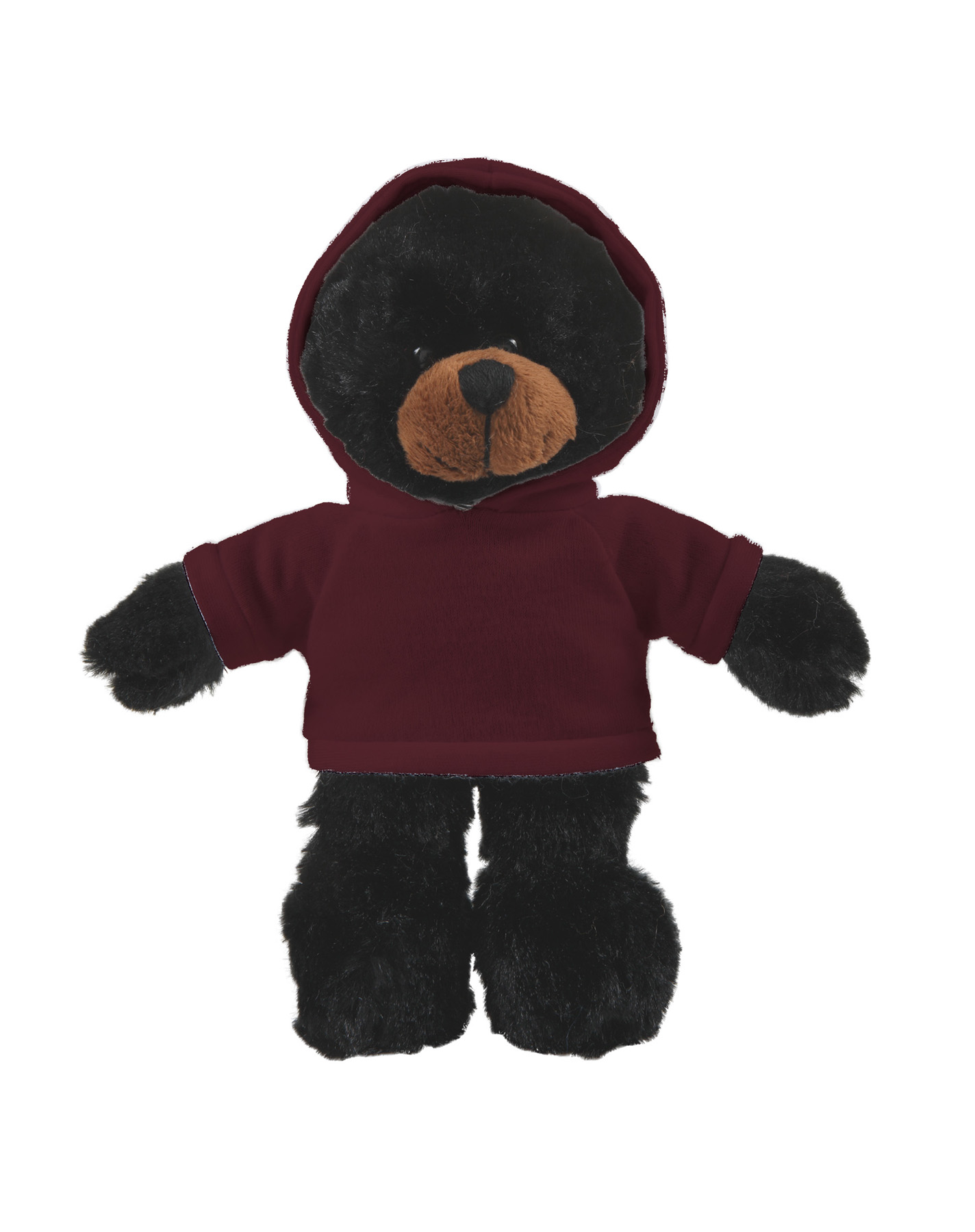 soft plush Black Bear with hoodie 7