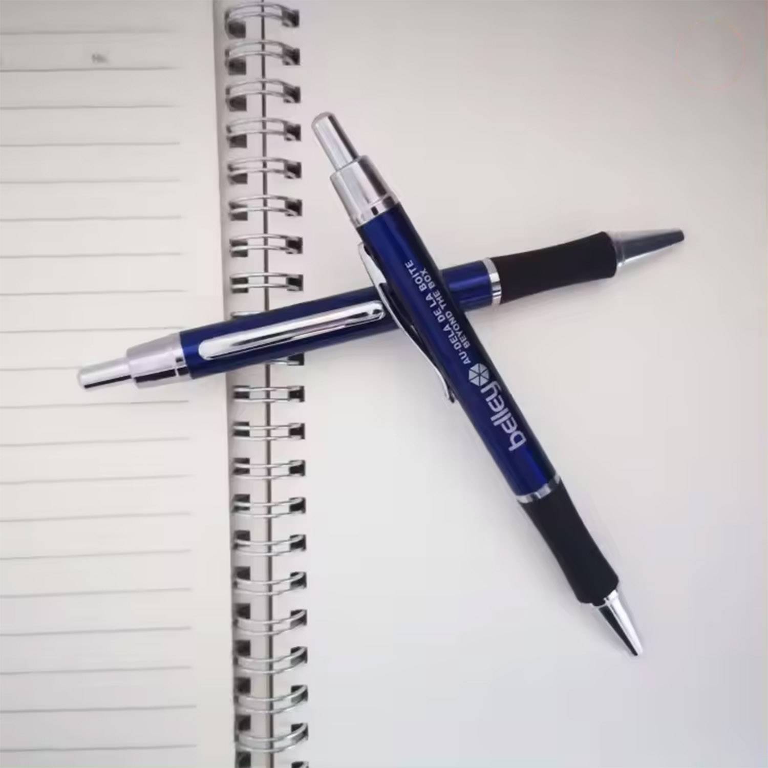 Monochrome Blue Ink Ballpoint Pen 6