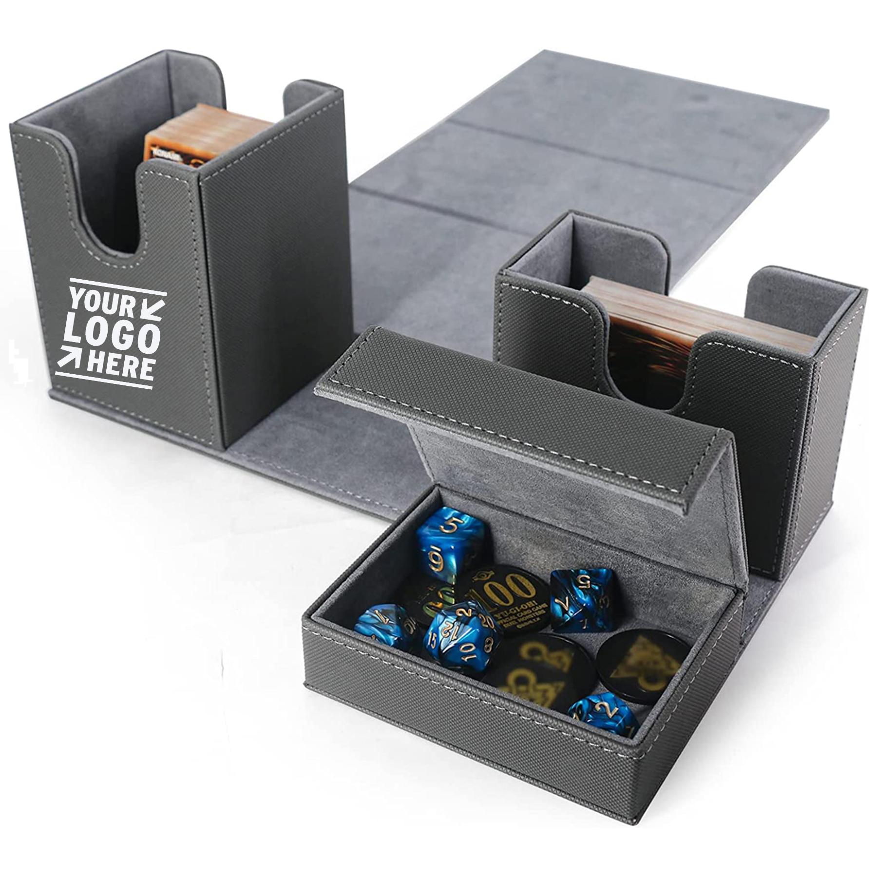 Card Box Holder with Flip Tray 2