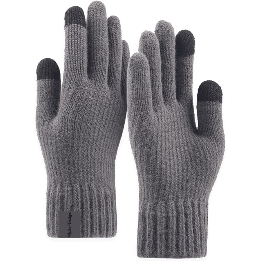 Adult Stretch Ribbed Gloves with Sensitive Touch and Custom 11