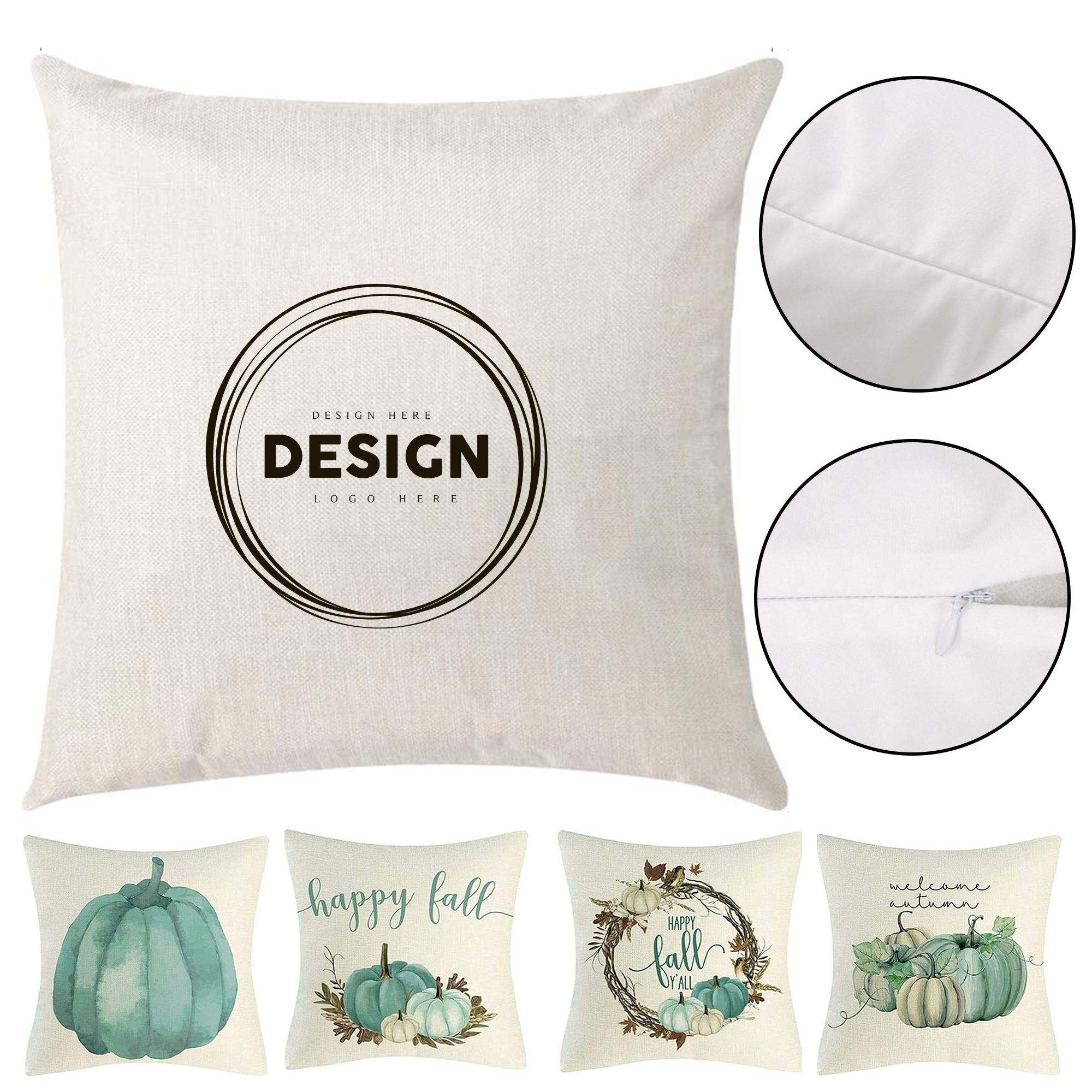 Cotton And Linen Sofa Pillow Case 2
