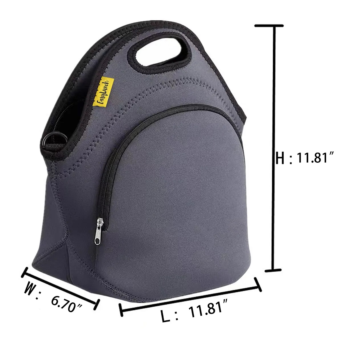 Customizable Neoprene Lunch Insulated Reusable Tote Bag 4