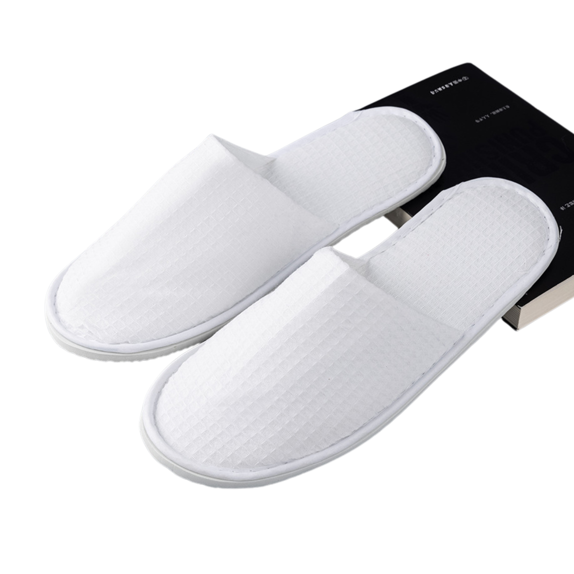 MOQ 100 Pairs of Cozy Waffle Spa Slippers 2