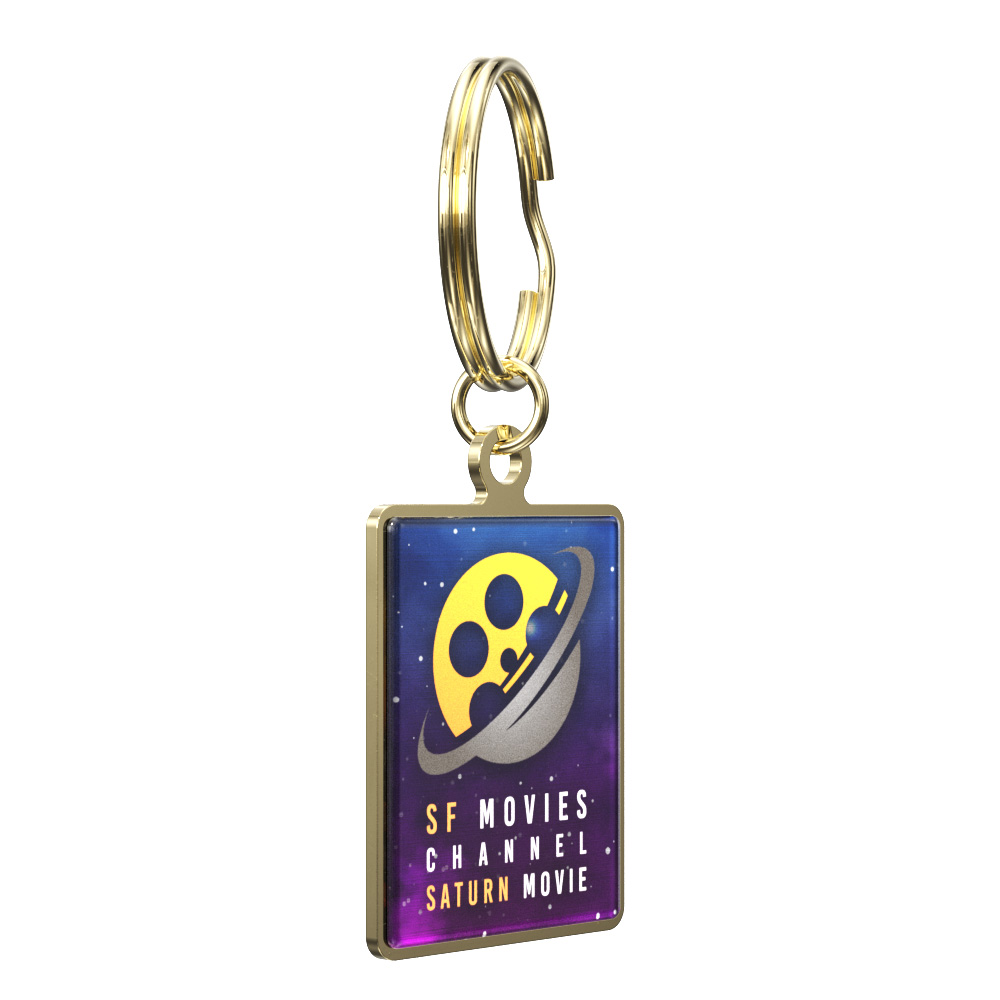 Vibraprint® Bright Rectangle Key Tag (1-1/8" x 1-1/2") 2