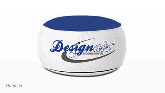 Design-Air™ Inflatable Ottoman Seat - Full Color Digital Imprint 1