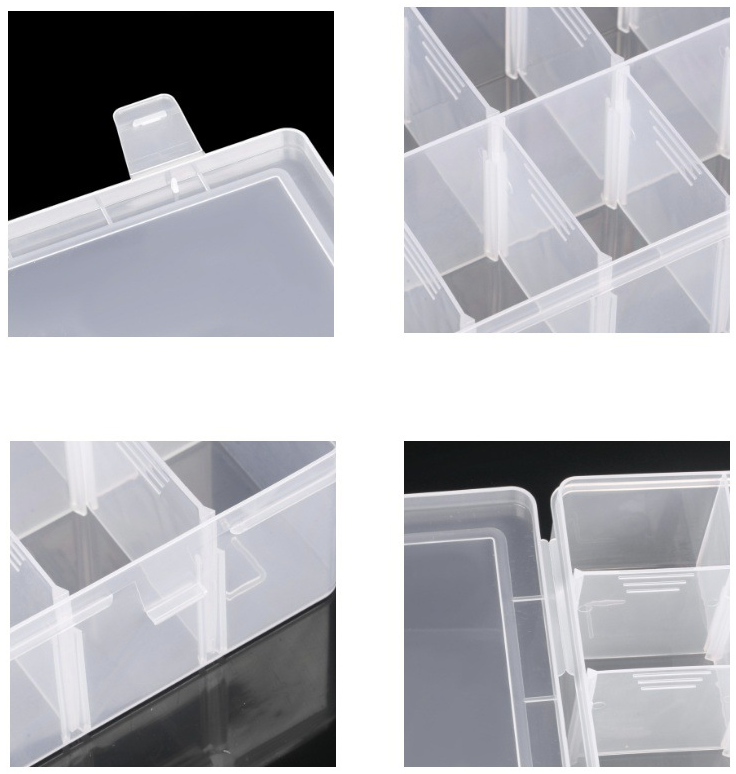12 Grids Plastic Clear Organizer Box 5