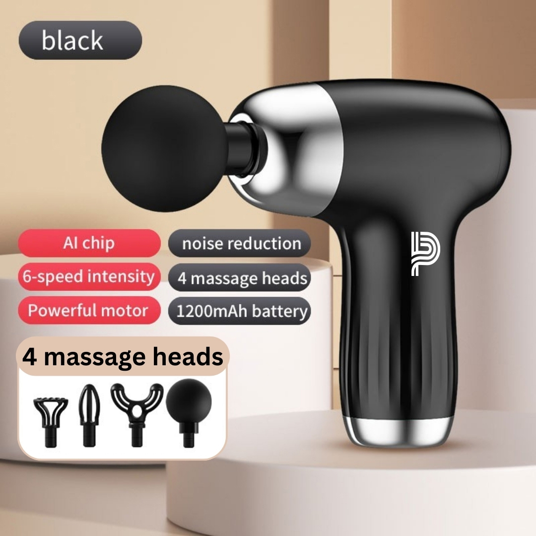 Verdure Massage Gun with 6 Speeds, Fast Charging, and 4 Attachments in a Zip Bag 3